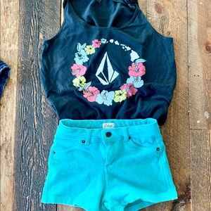 Turquoise SHORTS (only)